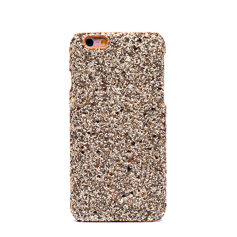 Apple iPhone 6 Kılıf Zore Caselogy Simli Kapak Gold