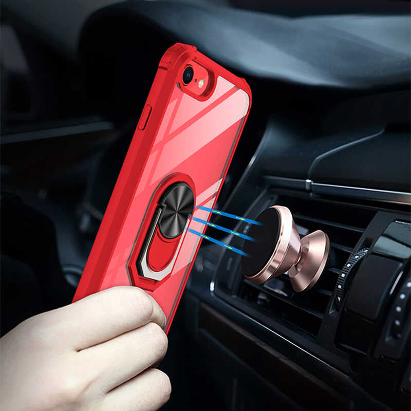 Apple iPhone 7 Kılıf Zore Mola Kapak Siyah