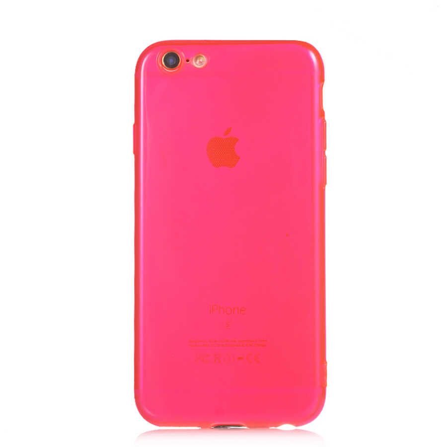 Apple iPhone 6 Kılıf Zore Mun Silikon Pembe