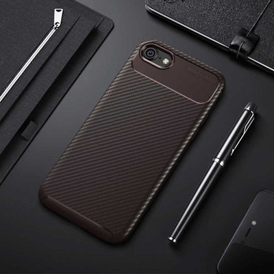 Apple iPhone 6 Kılıf Zore Negro Silikon Kapak Kahverengi