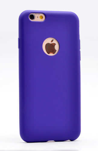 Apple iPhone 6 Kılıf Zore Premier Silikon Kapak Mor