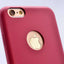 Apple iPhone 6 Plus Kılıf Zore 1-1 Deri Soft Kapak Pembe