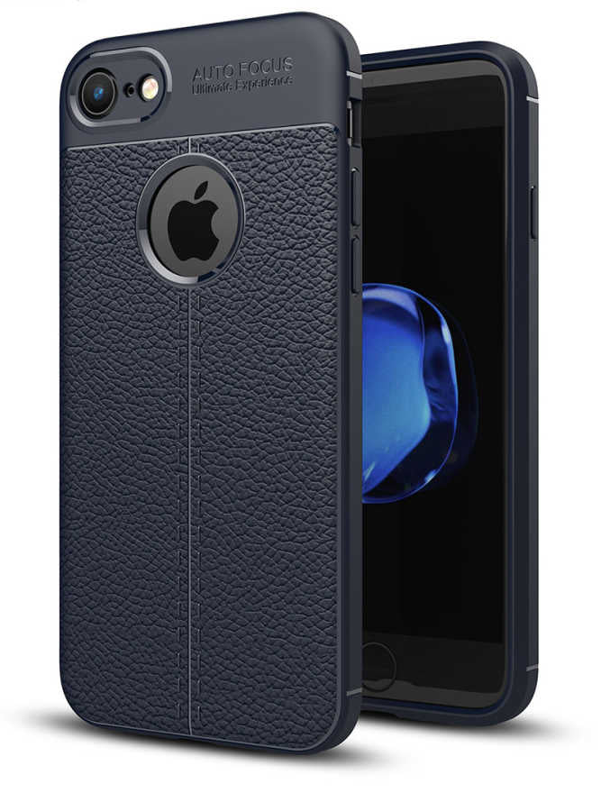 Apple iPhone 6 Plus Kılıf Zore Niss Silikon Kapak Lacivert
