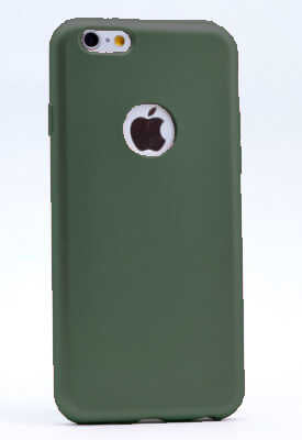 Apple iPhone 6 Plus Kılıf Zore Premier Silikon Kapak Koyu Yeşil