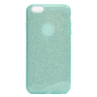 Apple iPhone 6 Plus Kılıf Zore Shining Silikon Yeşil