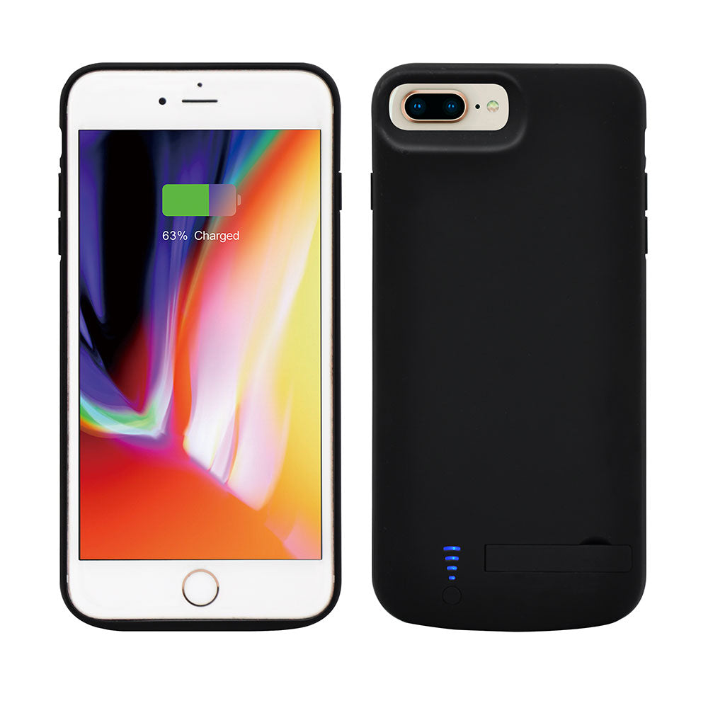 Apple iPhone 6 Plus Zore 6000 mAh Şarjlı Kılıf Siyah