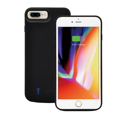 Apple iPhone 6 Plus Zore 6000 mAh Şarjlı Kılıf Siyah