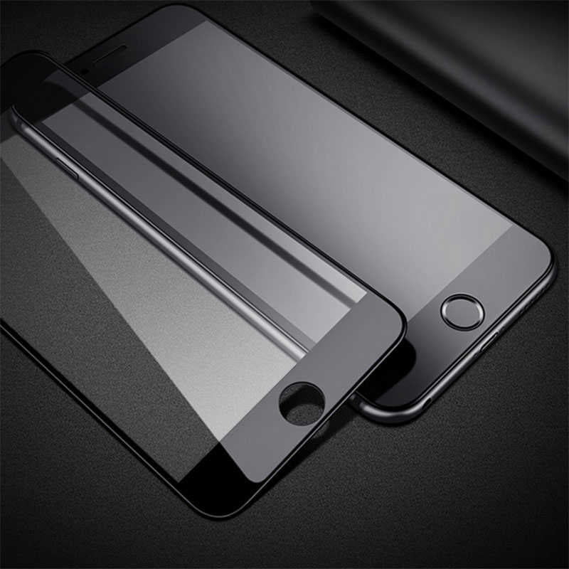 Apple iPhone 6 Zore 3D Latte Cam Ekran Koruyucu Siyah