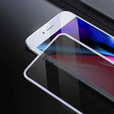 Apple iPhone 6 Zore Anti-Dust Privacy Temperli Ekran Koruyucu Beyaz