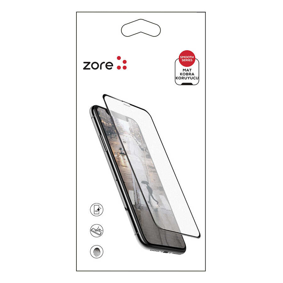 Apple iPhone 6 Zore Mat Kobra Ekran Koruyucu Siyah