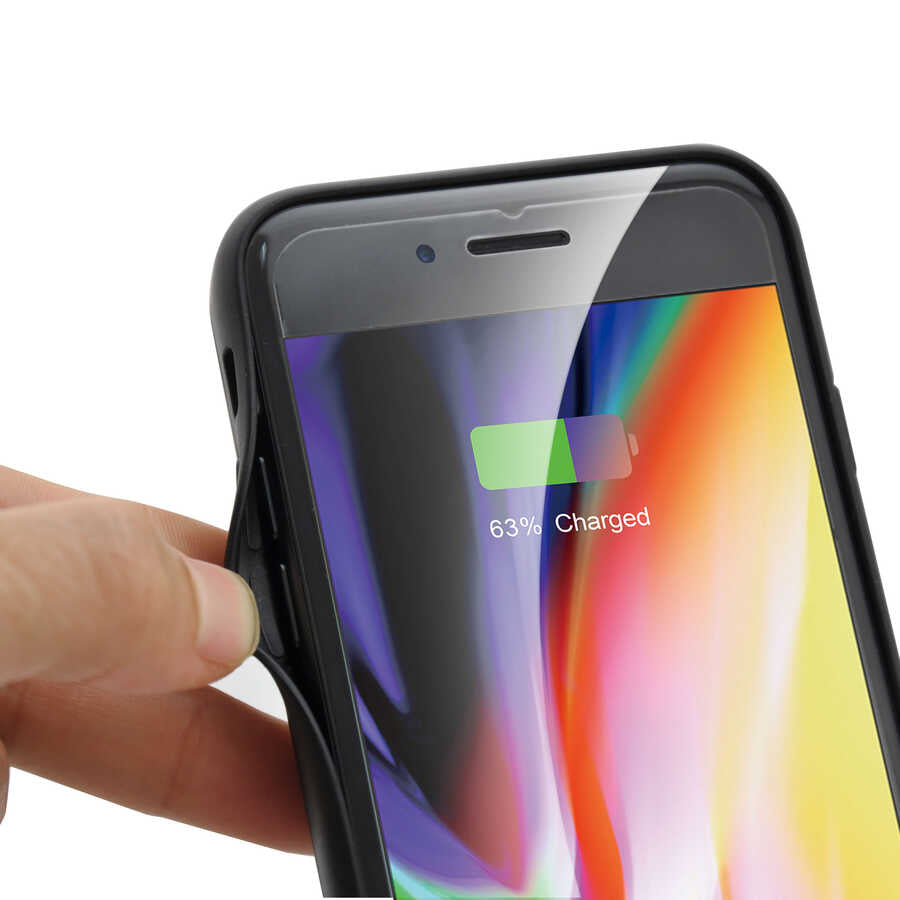 Apple iPhone 6 Zore Şarjlı Kılıf Siyah