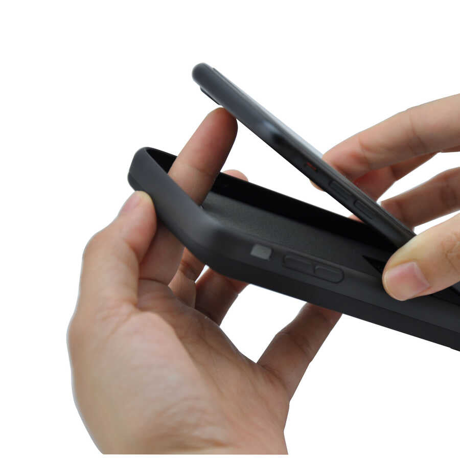 Apple iPhone 6 Zore Şarjlı Kılıf Siyah