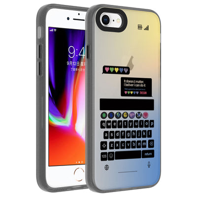 Apple iPhone 7 Kılıf Desenli Zore Dragon Sert Kapak Astronot