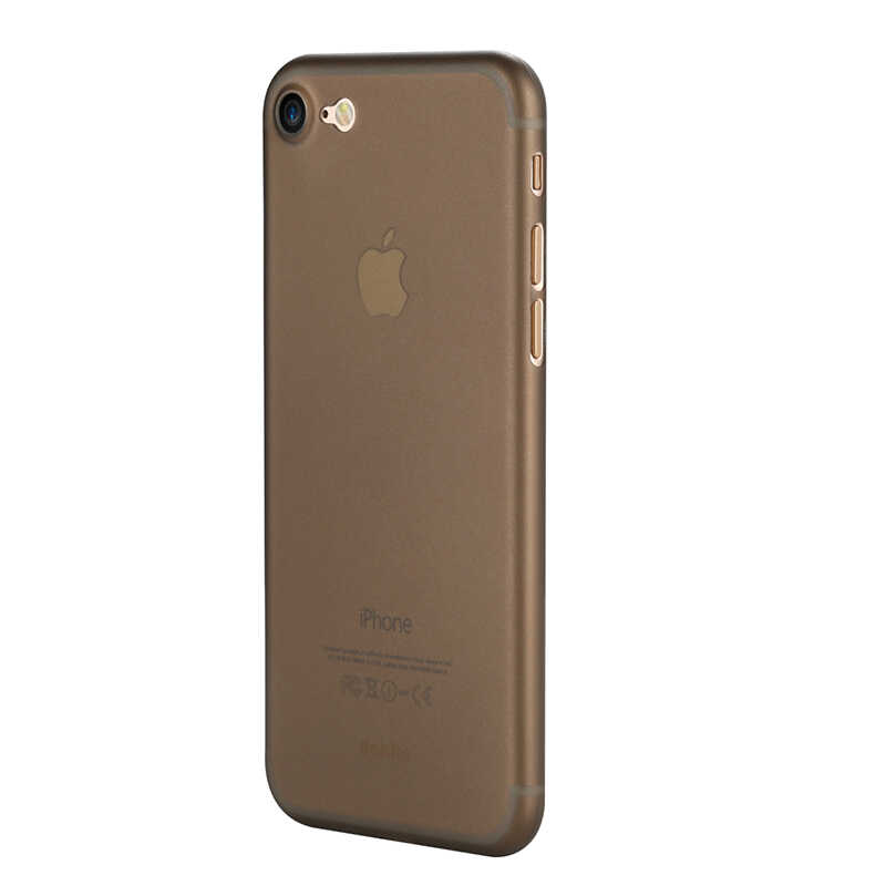 Apple iPhone 7 Kılıf Zore 1.Kalite PP Silikon Transparan Siyah