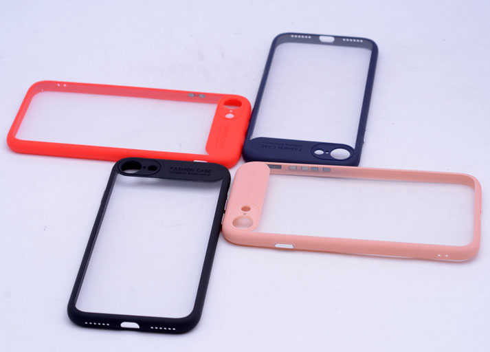 Apple iPhone 7 Kılıf Zore Buttom Kapak Kırmızı