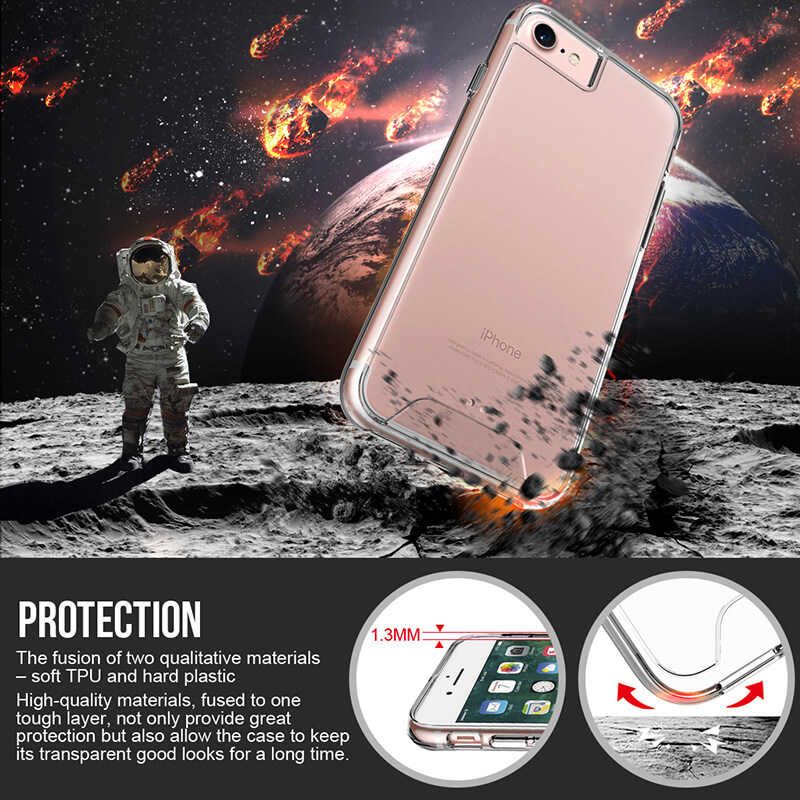 Apple iPhone 7 Kılıf Zore Gard Silikon Renksiz