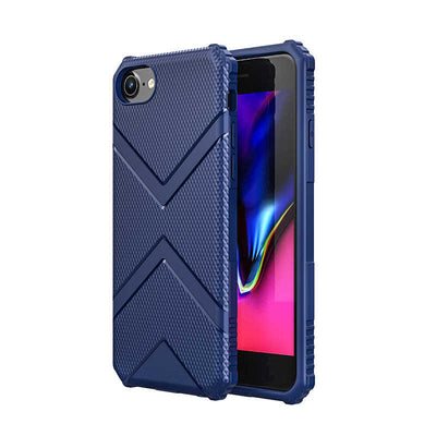 Apple iPhone 7 Kılıf Zore Hank Silikon Siyah