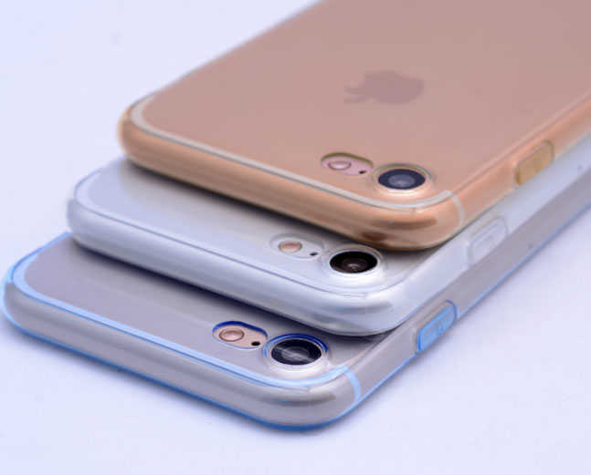Apple iPhone 7 Kılıf Zore İmax Silikon Kılıf Mavi
