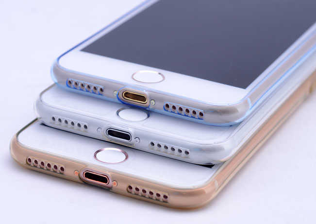 Apple iPhone 7 Kılıf Zore İmax Silikon Kılıf Mavi