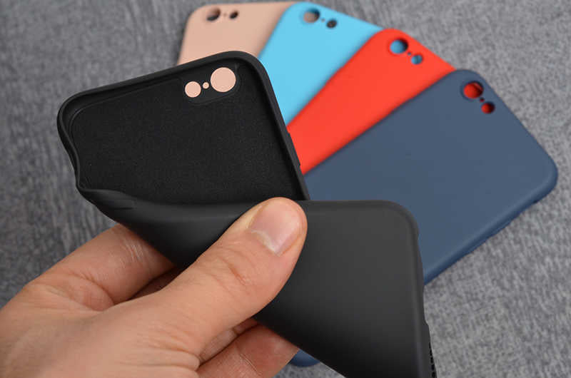 Apple iPhone 7 Kılıf Zore İnci Silikon Mavi Açık