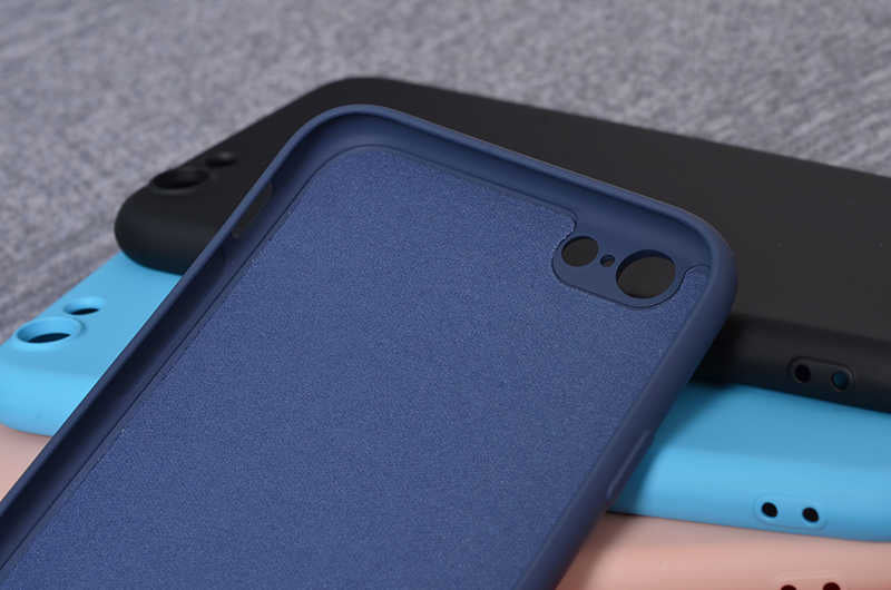 Apple iPhone 7 Kılıf Zore İnci Silikon Siyah