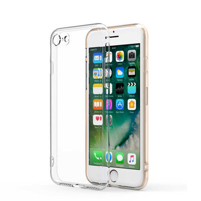 Apple iPhone 7 Kılıf Zore Kamera Korumalı Süper Silikon Kapak Renksiz