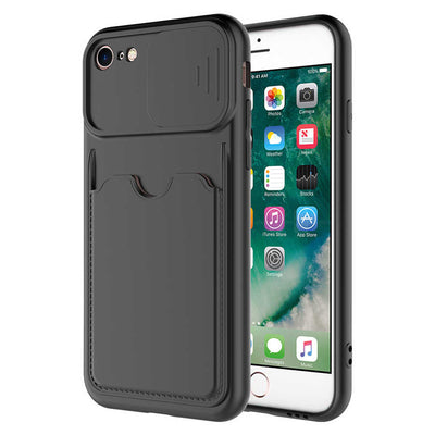 Apple iPhone 7 Kılıf Zore Kartix Kapak Siyah
