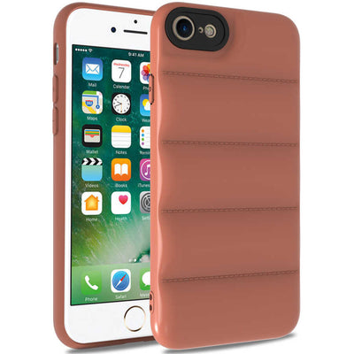 Apple iPhone 7 Kılıf Zore Kasis Kapak Kahverengi