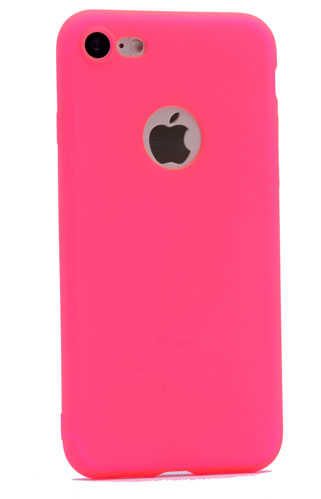 Apple iPhone 7 Kılıf Zore Premier Silikon Kapak Pembe