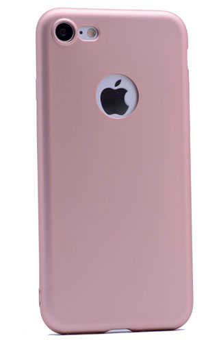 Apple iPhone 7 Kılıf Zore Premier Silikon Kapak Rose Gold
