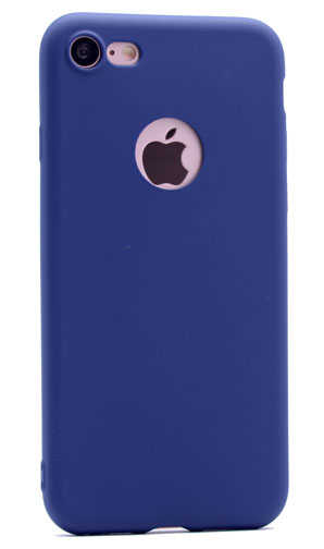 Apple iPhone 7 Kılıf Zore Premier Silikon Kapak Lacivert