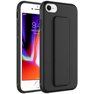 Apple iPhone 7 Kılıf Zore Qstand Kapak Koyu Yeşil