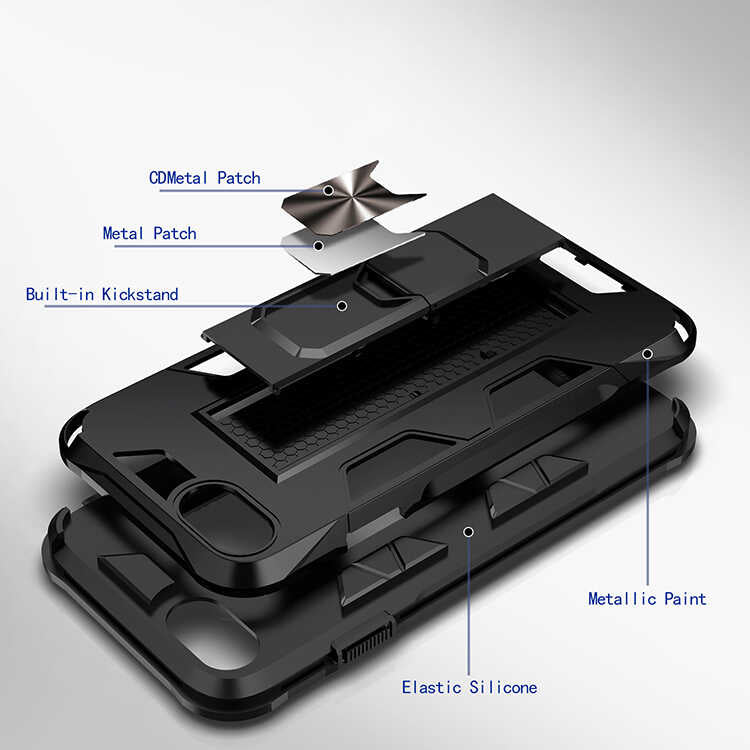 Apple iPhone 7 Kılıf Zore Volve Kapak Kırmızı