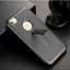 Apple iPhone 7 Kılıf Zore Wave Standlı Mıknatıslı Kapak Siyah