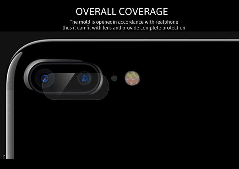Apple iPhone 7 Plus Zore Kamera Lens Koruyucu Cam Filmi Renksiz