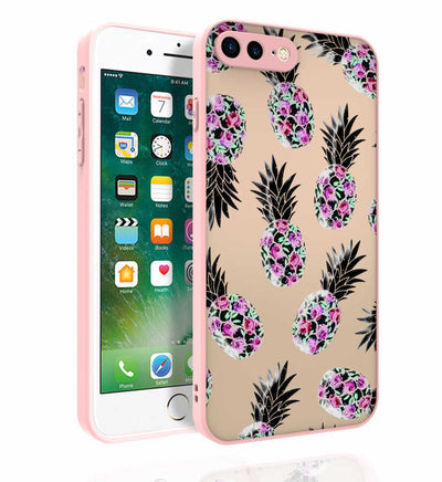 Apple iPhone 7 Plus Kılıf Desenli Kamera Korumalı Parlak Zore Nora Kapak NO1