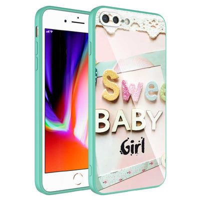 Apple iPhone 7 Plus Kılıf Kamera Korumalı Desenli Sert Silikon Zore Epoksi Kapak NO5