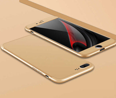 Apple iPhone 7 Plus Kılıf Zore Ays Kapak Gold