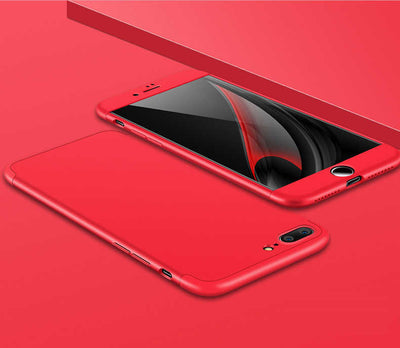 Apple iPhone 7 Plus Kılıf Zore Ays Kapak Kırmızı