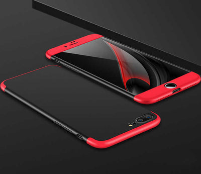 Apple iPhone 7 Plus Kılıf Zore Ays Kapak Siyah-Kırmızı