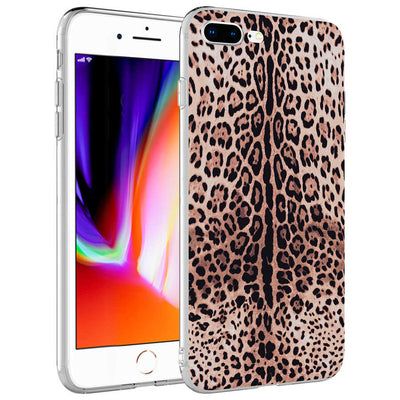 Apple iPhone 7 Plus Kılıf Zore Bella Kapak Leopar