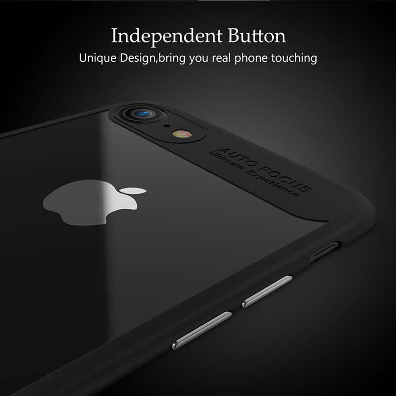 Apple iPhone 7 Plus Kılıf Zore Buttom Kapak Mavi