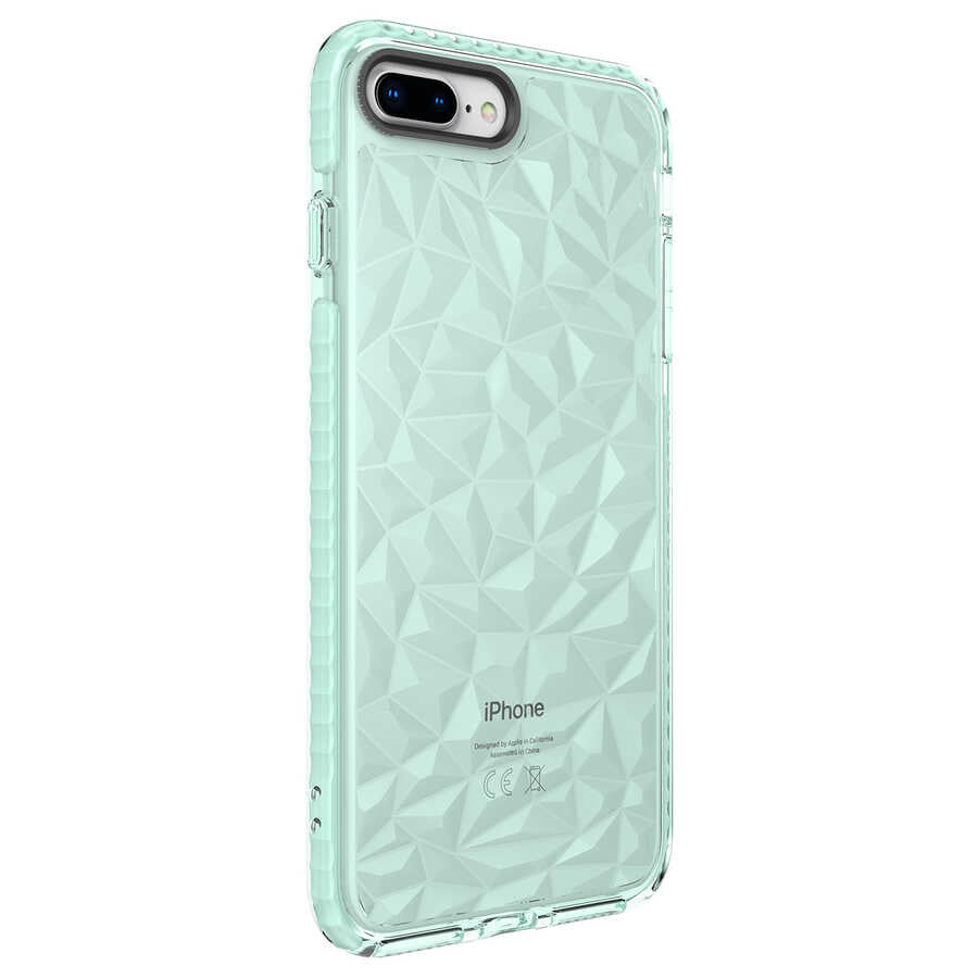 Apple iPhone 7 Plus Kılıf Zore Buzz Kapak Yeşil