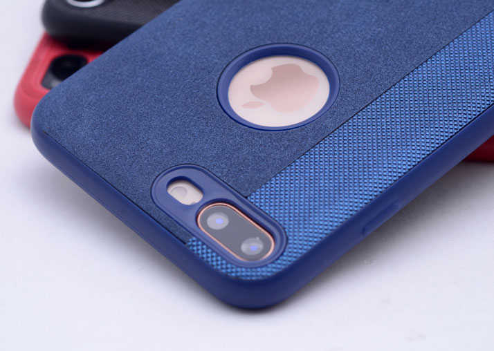 Apple iPhone 7 Plus Kılıf Zore City Silikon Lacivert