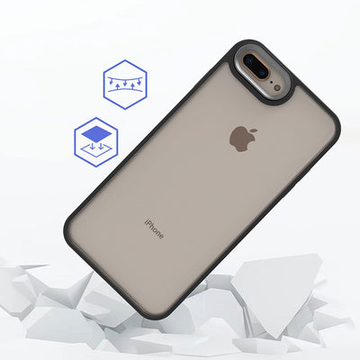 Apple iPhone 7 Plus Kılıf Zore Flora Kapak Kırmızı