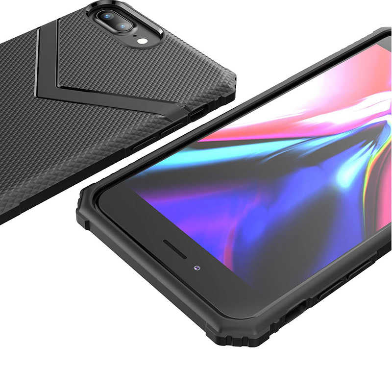 Apple iPhone 7 Plus Kılıf Zore Hank Silikon Koyu Yeşil