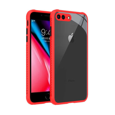 Apple iPhone 7 Plus Kılıf Zore Kaff Kapak Kırmızı