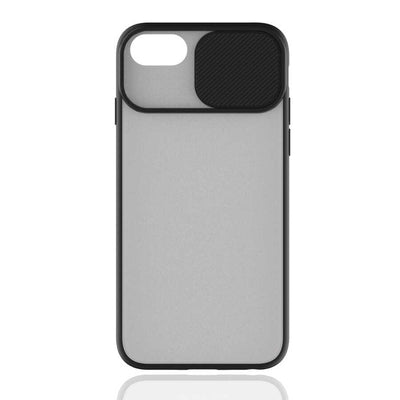 Apple iPhone 7 Plus Kılıf Zore Lensi Kapak Siyah