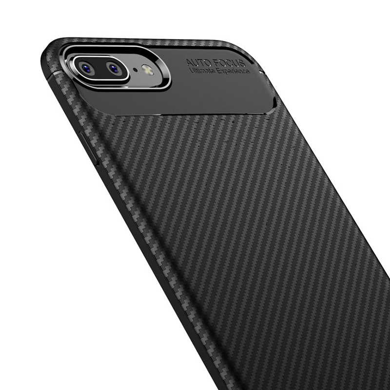 Apple iPhone 7 Plus Kılıf Zore Negro Silikon Kapak Siyah