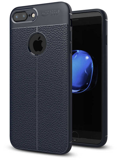 Apple iPhone 7 Plus Kılıf Zore Niss Silikon Kapak Lacivert